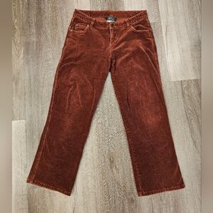 Woolrich Rust Corduroy Pants Womens Petite Size 4